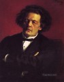 Portrait of the pianist conductor and composer AG Rubinstein Russian Realism Ilya Repin